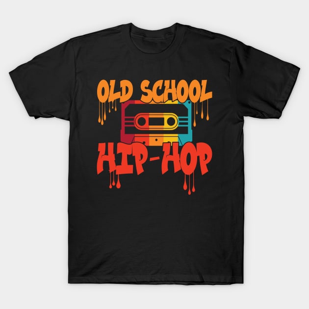 Old School Hip Hop Cassette T-Shirt by FlawlessSeams